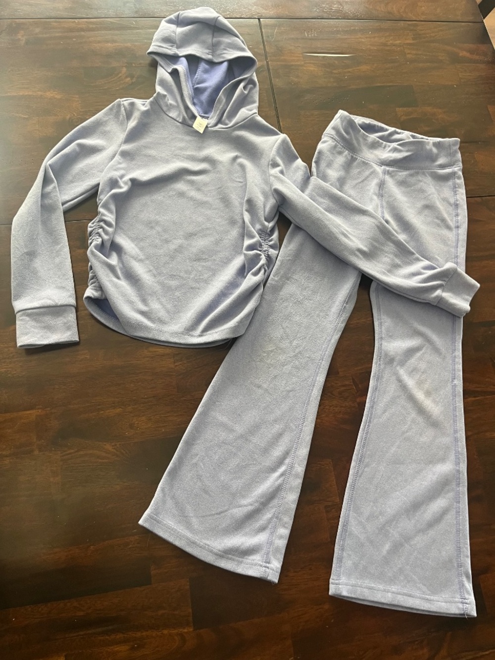 90 Degrees-Girls Size 12 Large-Matching Hoodie & Flare Leg Pant - Picture 3 of 4